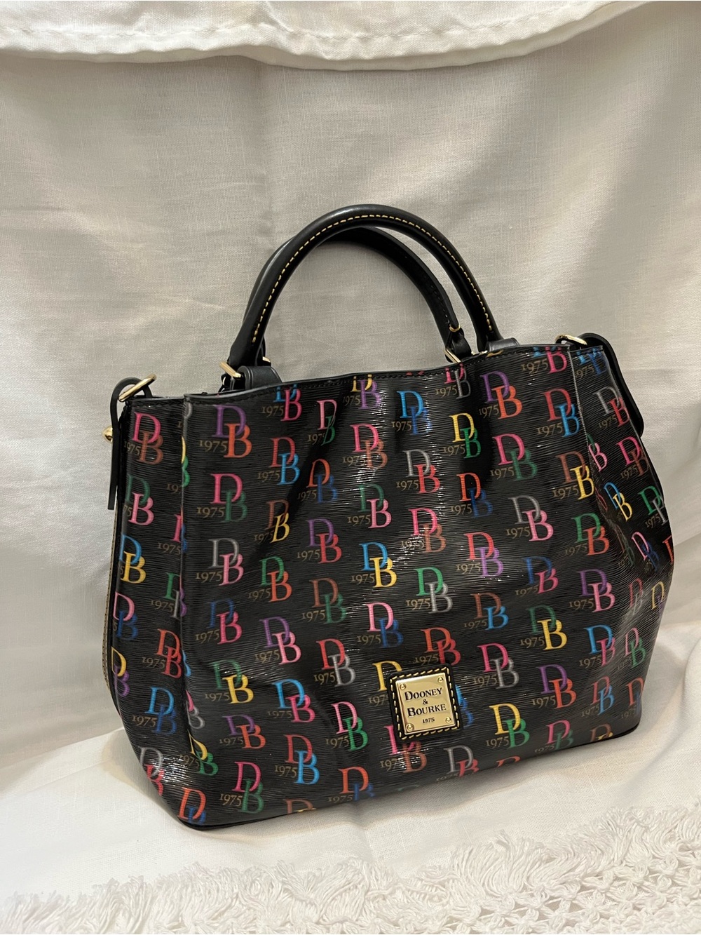 Dooney & Bourke Multi NWOT Small Brenna Satchel - Black